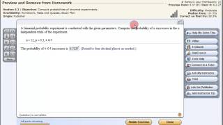 Computing Binomial Probabilities on the TI83 or TI84