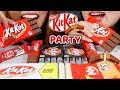 ASMR KITKAT CHOCOLATE PARTY! 킷캣 초콜릿 리얼사운드 먹방 | Kim&Liz ASMR