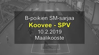 B-pojat SM-sarja 2018-2019 / Koovee - SPV / Maalikooste