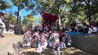 白羽神社秋祭り2024 宮ノ下太鼓台