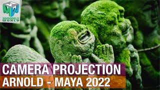 How To Create Camera Projection/Mapping In Maya 2022 And Arnold Tutorial