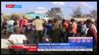 Kalembe Ndile forced to abort rally after scene turned chaotic with rowdy youths throwing stones