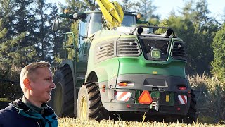 Majs Høst 2022 | John Deere 9900 - 956 HK 24-liters Liebherr V12 | Der fuld gang i Majsene