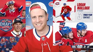 Habs Sign Mailloux, Quick Review of Habs & Sens Game, Mesar Assigned to Laval & Beck Assigned to OHL