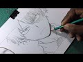 رسم تودوروكي بقلم رصاص بوكونو هيرو drawing shoto todoroki with ✏️