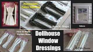 Dollhouse Window Dressings