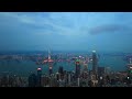 hong kong — the peak evening walk【4k】 hong kong night view