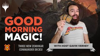 Inside 3 Zendikar Rising Commander Decks: Moraug, Orah, \u0026 Verazol! | Good Morning Magic | Deck Tech