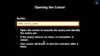 PLSQL Mastering Explicit Cursors and Exceptions