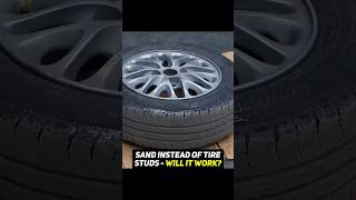 Does gluing sand to tires improve traction on ice?