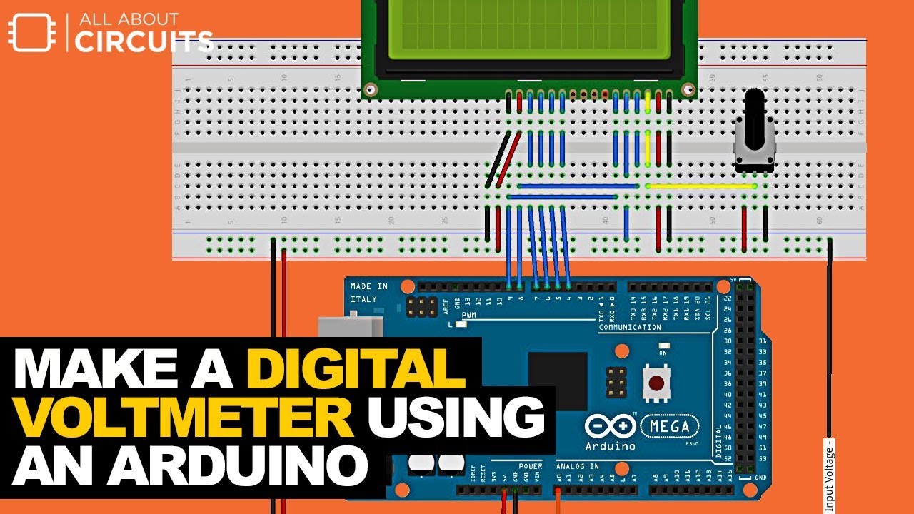 Make A Digital Voltmeter Using An Arduino Video 1 - YouTube