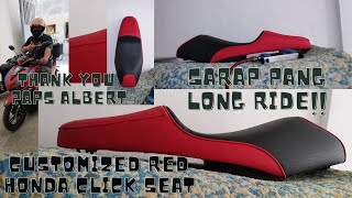 Customized Red Seat for Honda Click