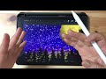 【procreate】10分で描ける！｢満月の夜」🌝 無料ブラシで森や星空も簡単♡ プロクリエイト 5x beta 基本的 描き方 使い方 初心者 イラスト free brush gumroad 風景