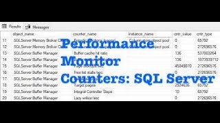 Introduction to SQL Server Performance Counters
