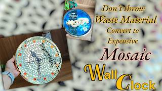 Upcycle Magic: DIY Mirror Mosaic Clock from Cookie Tin | DIY Wall hanging