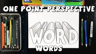 How to Write a Word Using One-Point Perspective