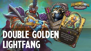 DOUBLE GOLDEN LIGHTFANG ft. Rafaam | Hearthstone Battlegrounds (20.0)