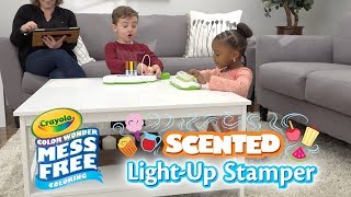 NEW Crayola Color Wonder Scented Light Up Stamper || Crayola Product Demo