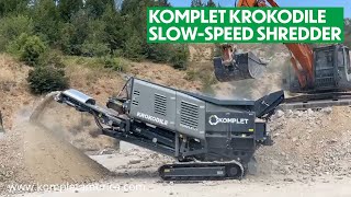 Komplet Krokodile Slow-Speed Shredder Recycling Waste Management Solution