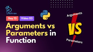 13.3 - Arguments vs Parameters in Function | Python Bangla Tutorial