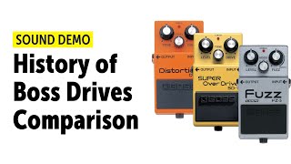 History of Boss Drives (1977-2007) - Comparison (no talking)