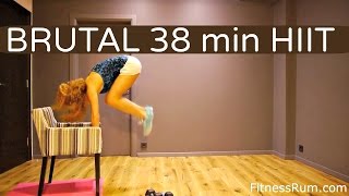 RU20 Brutal HIIT Endurance Workout–38 Minute Fat Burning Exercises Level 3