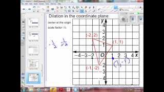 9-5 Example 3 - Dilation in coordinate plane centered at origin