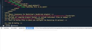 Creating Panels & Styling for Multiple Uses - Bootstrap Basics