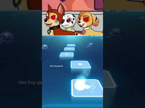 Patrulla Canina Zombies Chase vs Sky vs Marshall Tiles Hop EDM Rush #shorts #pawpatrol