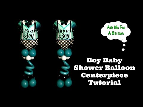 Boy Baby Shower Balloon Centerpiece Tutorial Boy Baby Shower Balloon Centerpiece Tutorial
