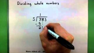 Basic Math - Dividing whole numbers (2)