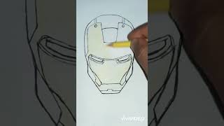 New Ironman coloring/#ironman #tonnystark  #shortvideo #drawing