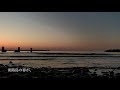 春の足音 淡路島の夕焼け spring footsteps sunset in japan