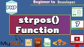 String Function - strpos() | String Position | PHP Tutorials for beginners - 7 | HINDI