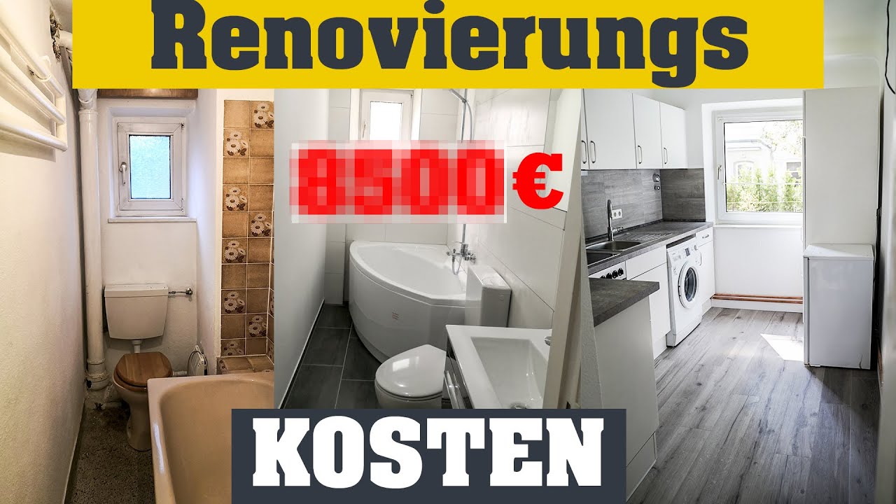 Renovierungskosten! So Viel War Es. Wohnung Selber Sanieren Kosten ...