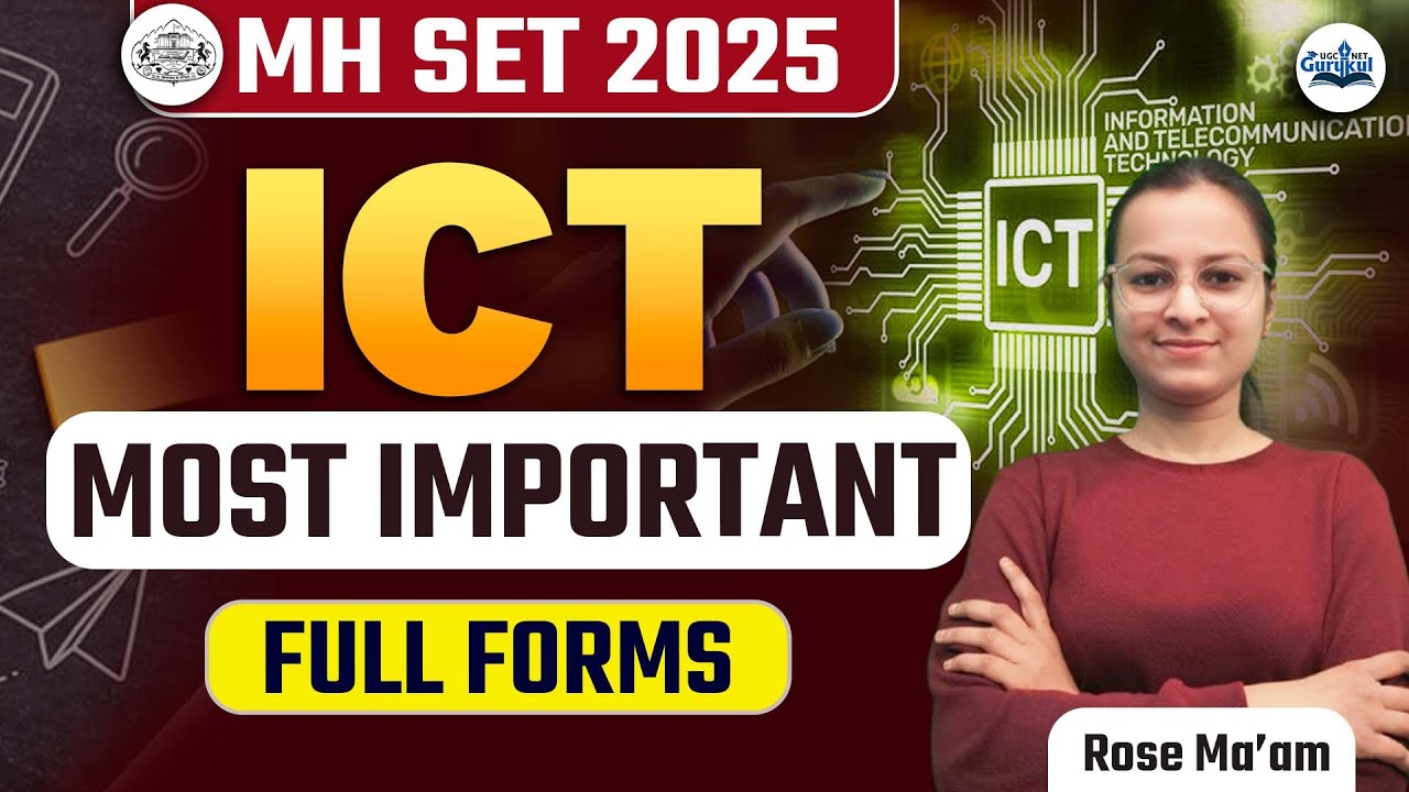 Mh Set Paper 1 Ict Most Important Full Forms Ict Full Form Mh Set
