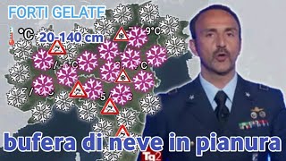 METEO ITALIA-  NEVE ABBONDANTISSIMA IN PIANURA!!! E A QUOTE MOLTO BASSE QUESTA È LA DATA CONFERMATA