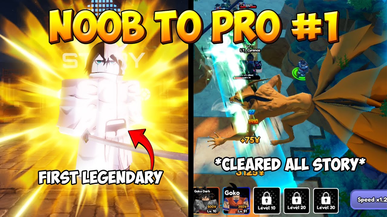 Noob To Pro Ep 1 First Legendary Unit And Cleared All Story In Anime
