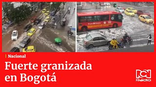 Bogotá colapsó por fuerte granizada y lluvias