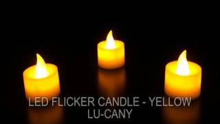 Yellow LED Candle- Flicker