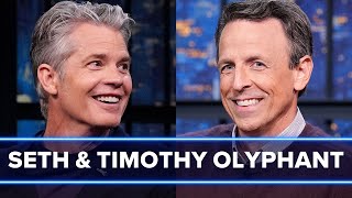 Timothy Olyphant Confronts Seth, Sets Late Night Record & Lost a Popularity Contest to His Daughter