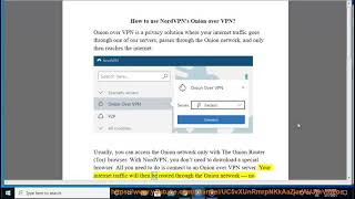 How to use NordVPN's Onion over VPN? (2023 updated)