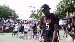 Slam in game dunk contest at Dyckman Park 2019