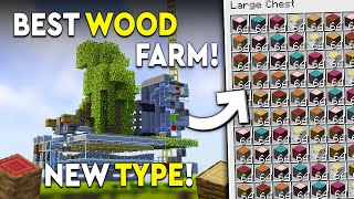 Minecraft All Trees Wood Farm Tutorial - Simple - 20,000 P/HR!