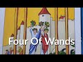 Twin Flames - Learn Tarot Series 🔮 Four Of Wands