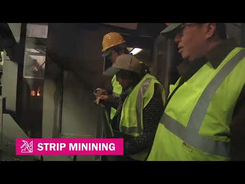 What is the process of strip mining?