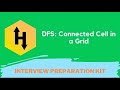 HackerRank DFS Connected Cell in a Grid problem solution in Python | Interview Preparation Kit