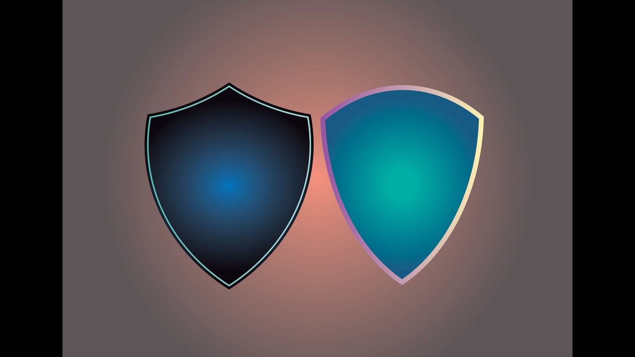 Shield Design In Adobe Illustrator Cc Youtube