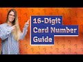 How do I get a 16-digit card number?