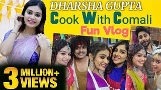 Cook With Comali ! - Dharsha Gupta Fun Vlog | Happy New Year | Sivaangi | Pugazh | Aswin | Vijay Tv
